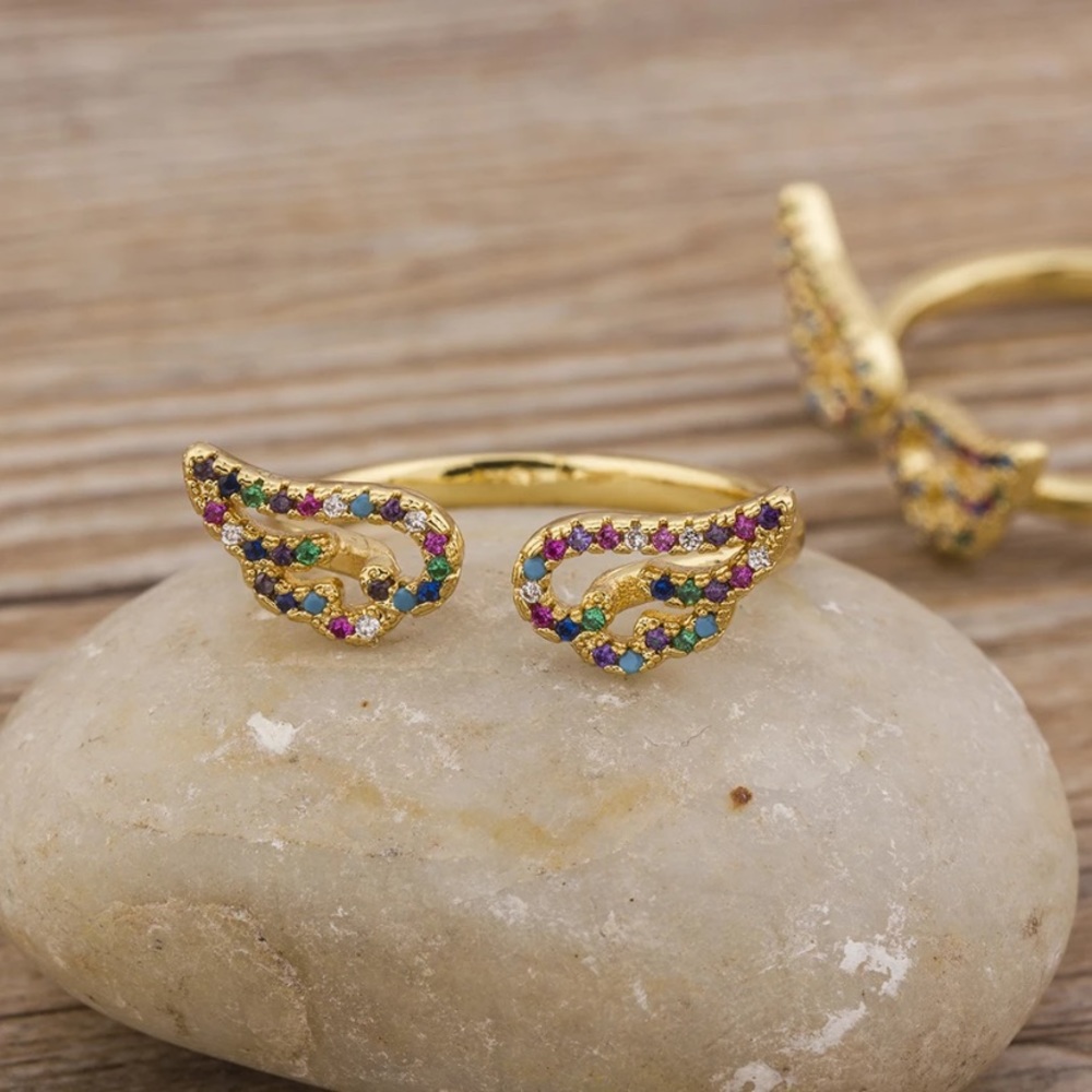 Just In🎉Adjustable Multi-Color CZ Stone Ring - Picture 8 of 9